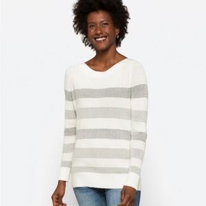 Market & Spruce Tawnee Cotton Blend Waffle Stitch Sweater